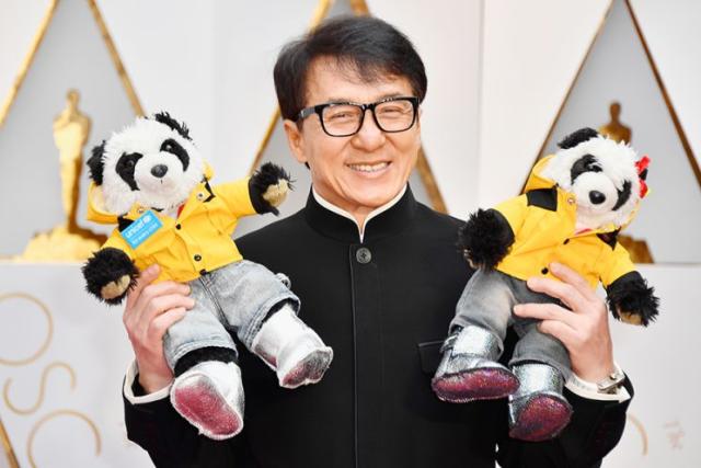 UGG Originals at the Oscars with Jackie Chan